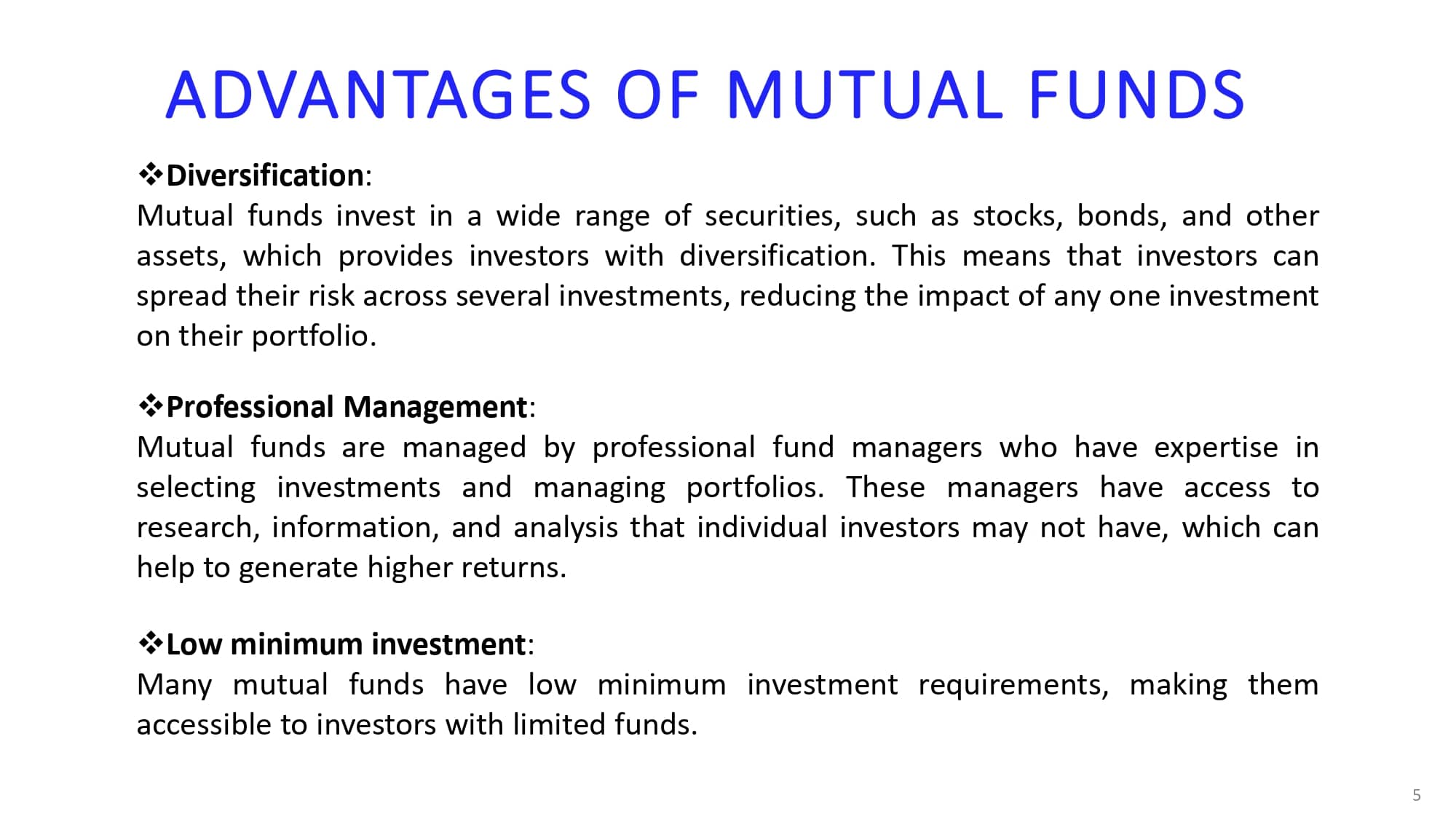 WHAT IS MUTUAL FUNDS ? - Mind Vista Funds
